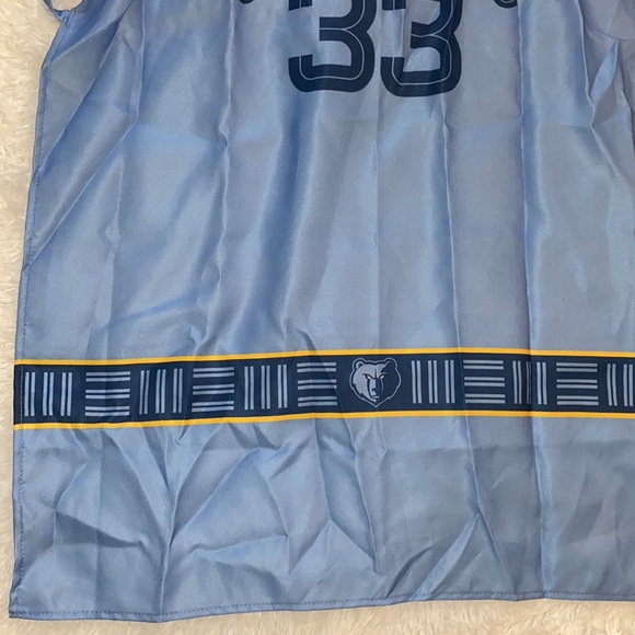 Rare New Memphis Grizzlies Jersey Apron Blue Navy 33 - Picture 5 of 10